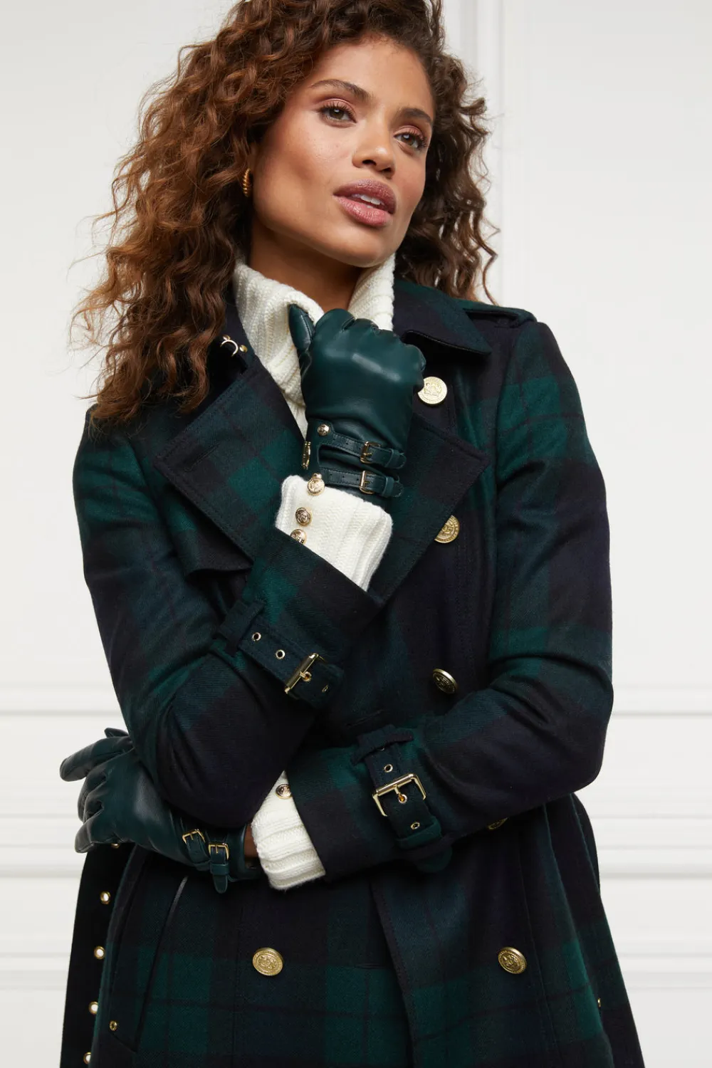 Women Holland Cooper Gloves|Gloves>Monogram Leather Gloves