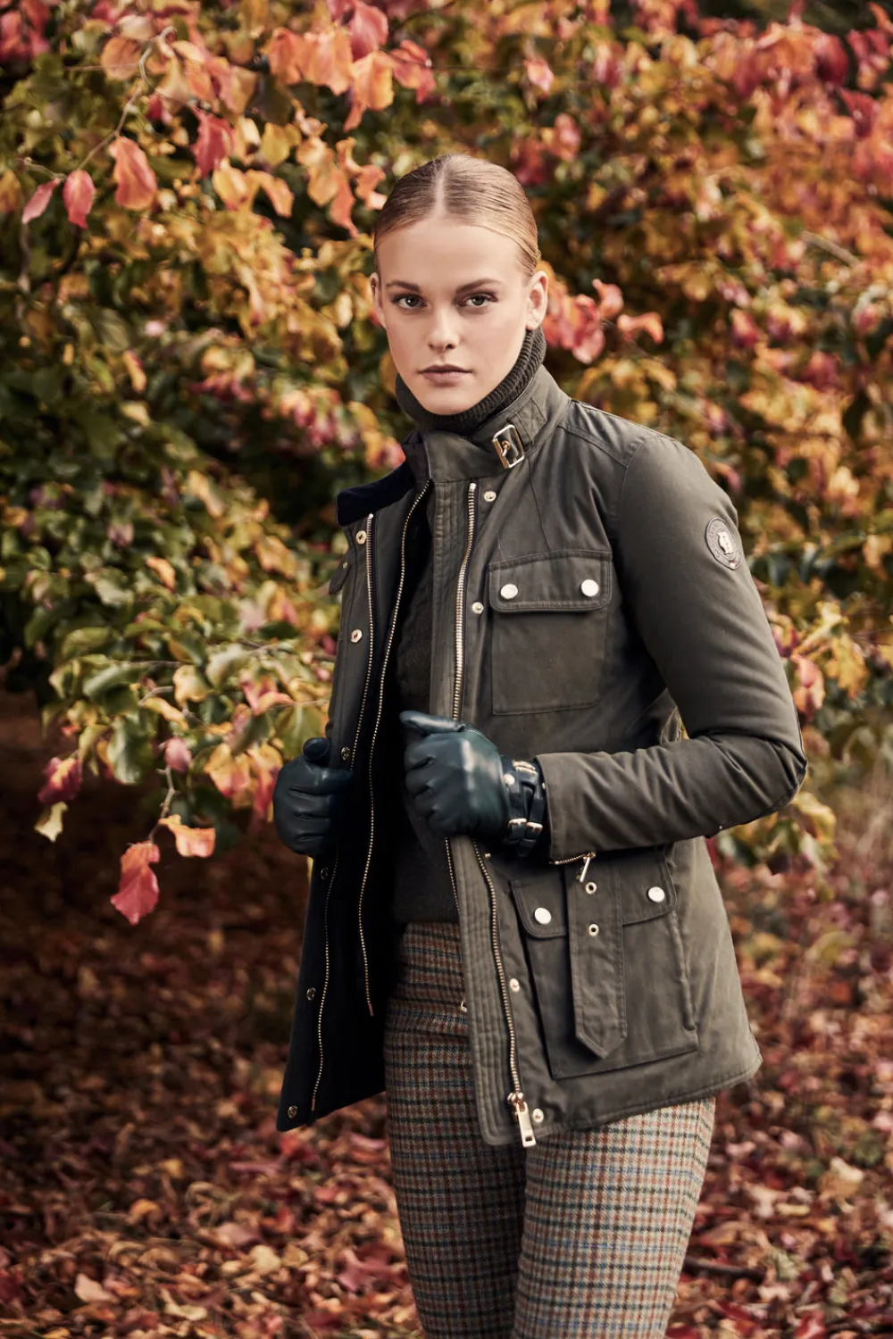 Women Holland Cooper Gloves|Gloves>Monogram Leather Gloves