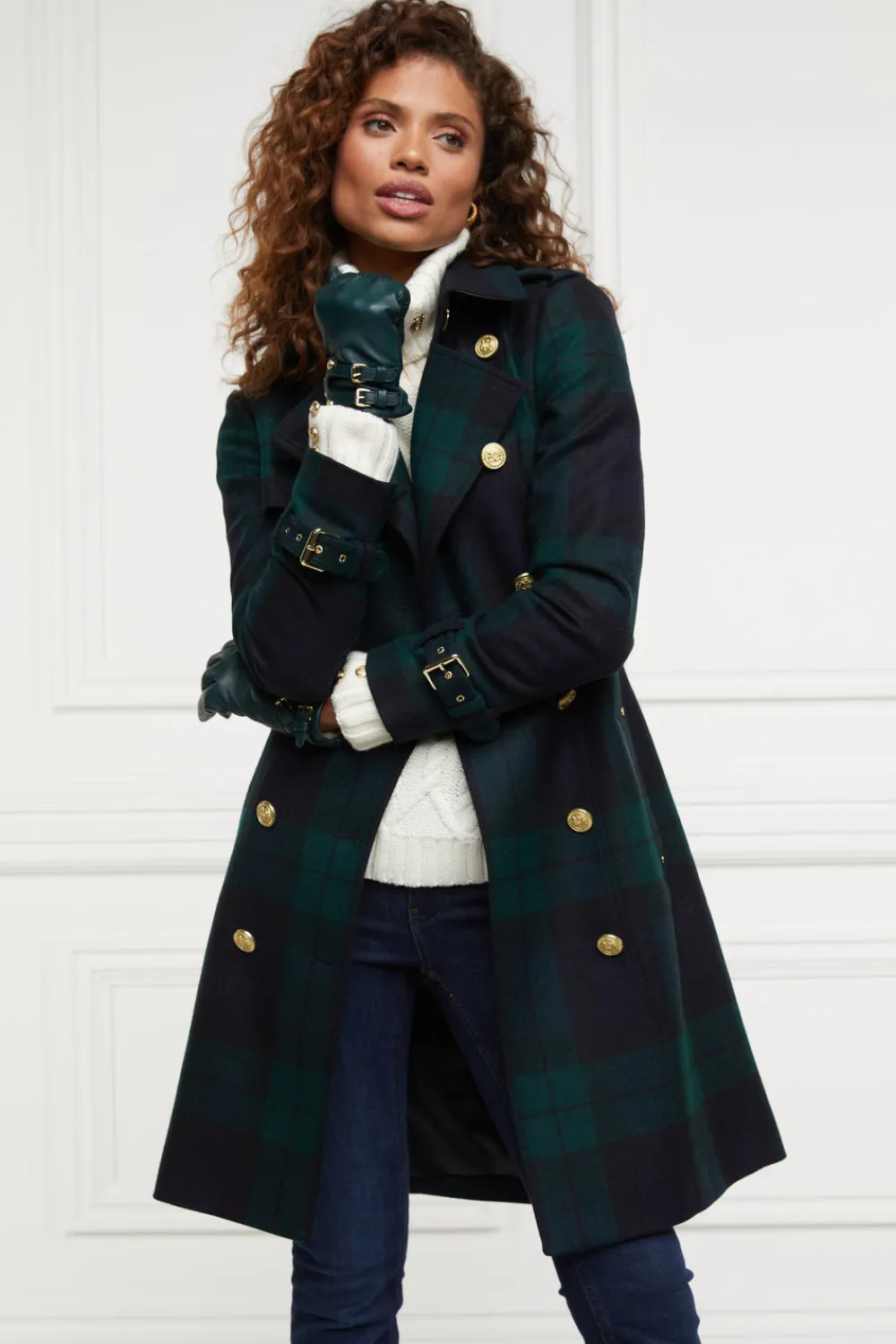 Women Holland Cooper Gloves|Gloves>Monogram Leather Gloves