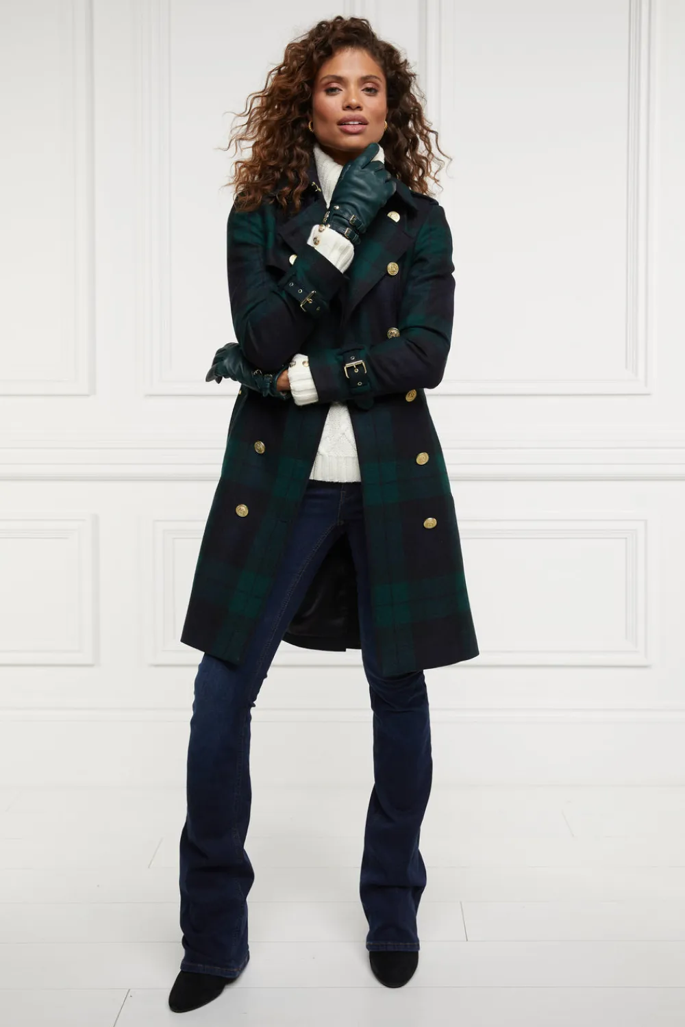 Women Holland Cooper Gloves|Gloves>Monogram Leather Gloves