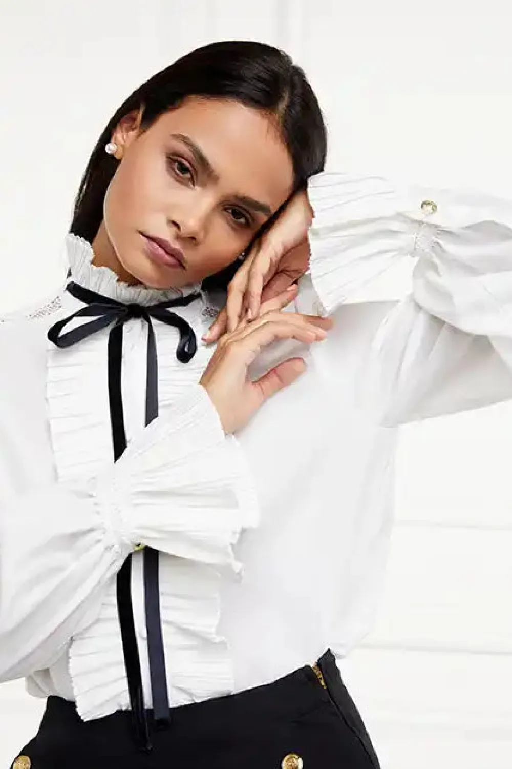 Women Holland Cooper Shirts & Blouses>Olivia Tie Shirt