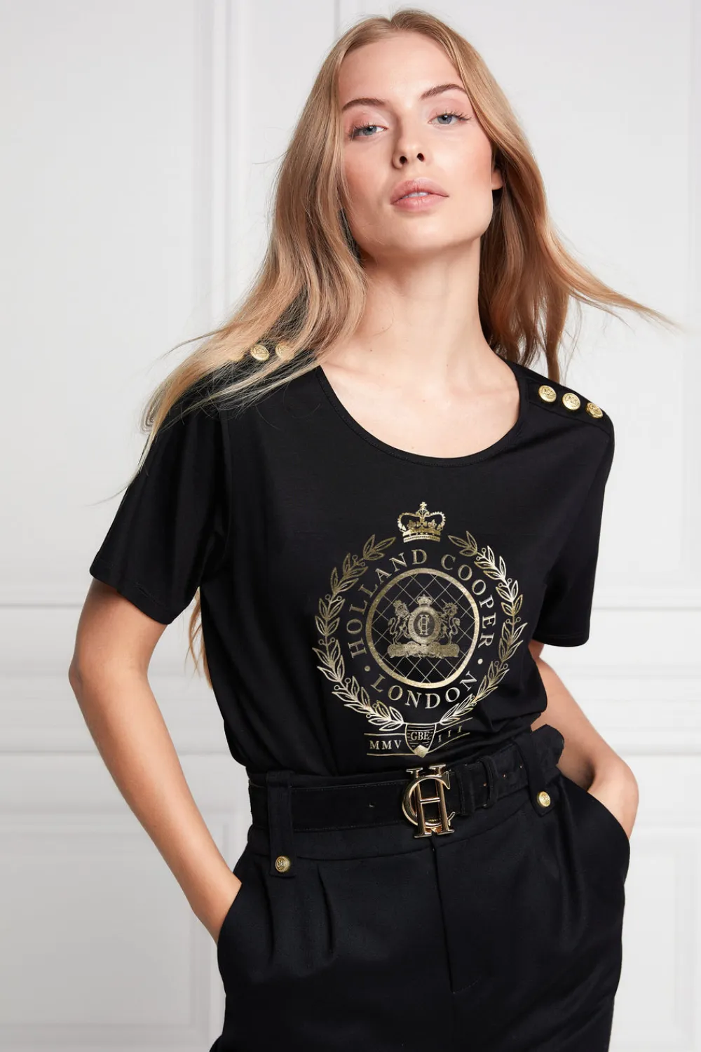 Women Holland Cooper Tees>Ornate Crest Tee