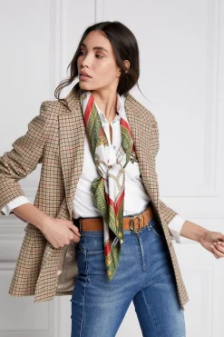 Women Holland Cooper Scarves|Scarves>Regal Horse Silk Scarf