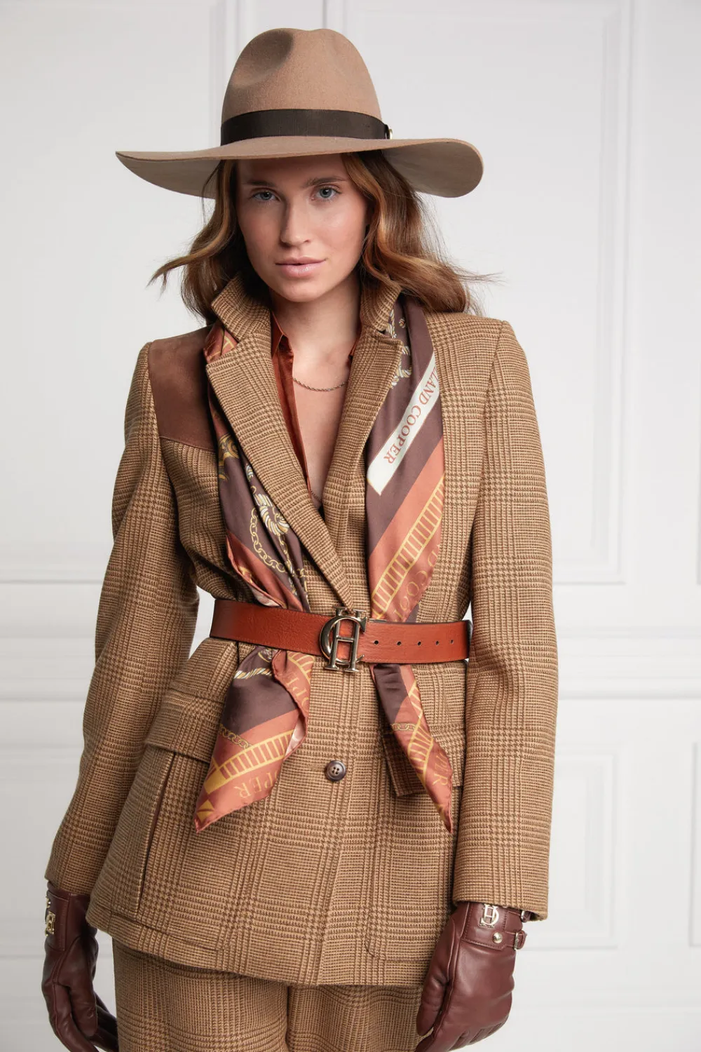 Women Holland Cooper Scarves|Scarves>Regal Horse Silk Scarf
