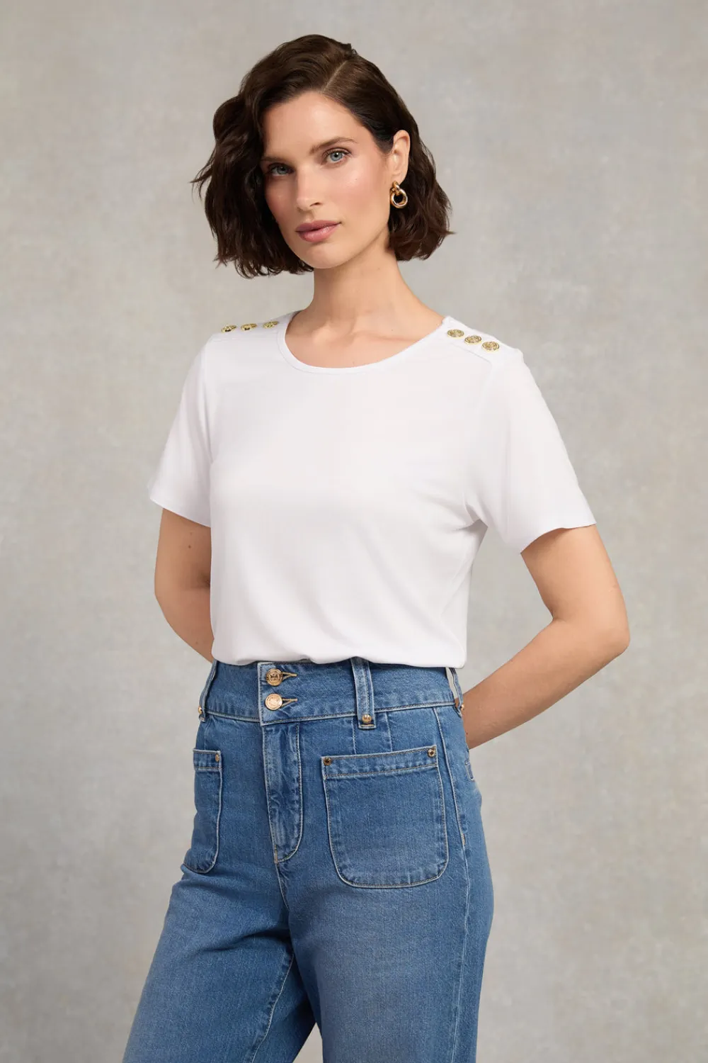 Women Holland Cooper Tees|Tops>Relax Fit Crew Neck Tee