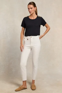 Women Holland Cooper Tees|Tops>Relax Fit Crew Neck Tee
