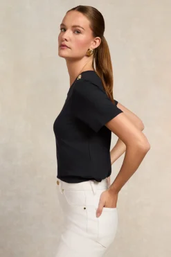 Women Holland Cooper Tees|Tops>Relax Fit Crew Neck Tee