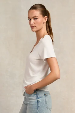 Women Holland Cooper Tees|Tops>Relax Fit V-Neck Tee
