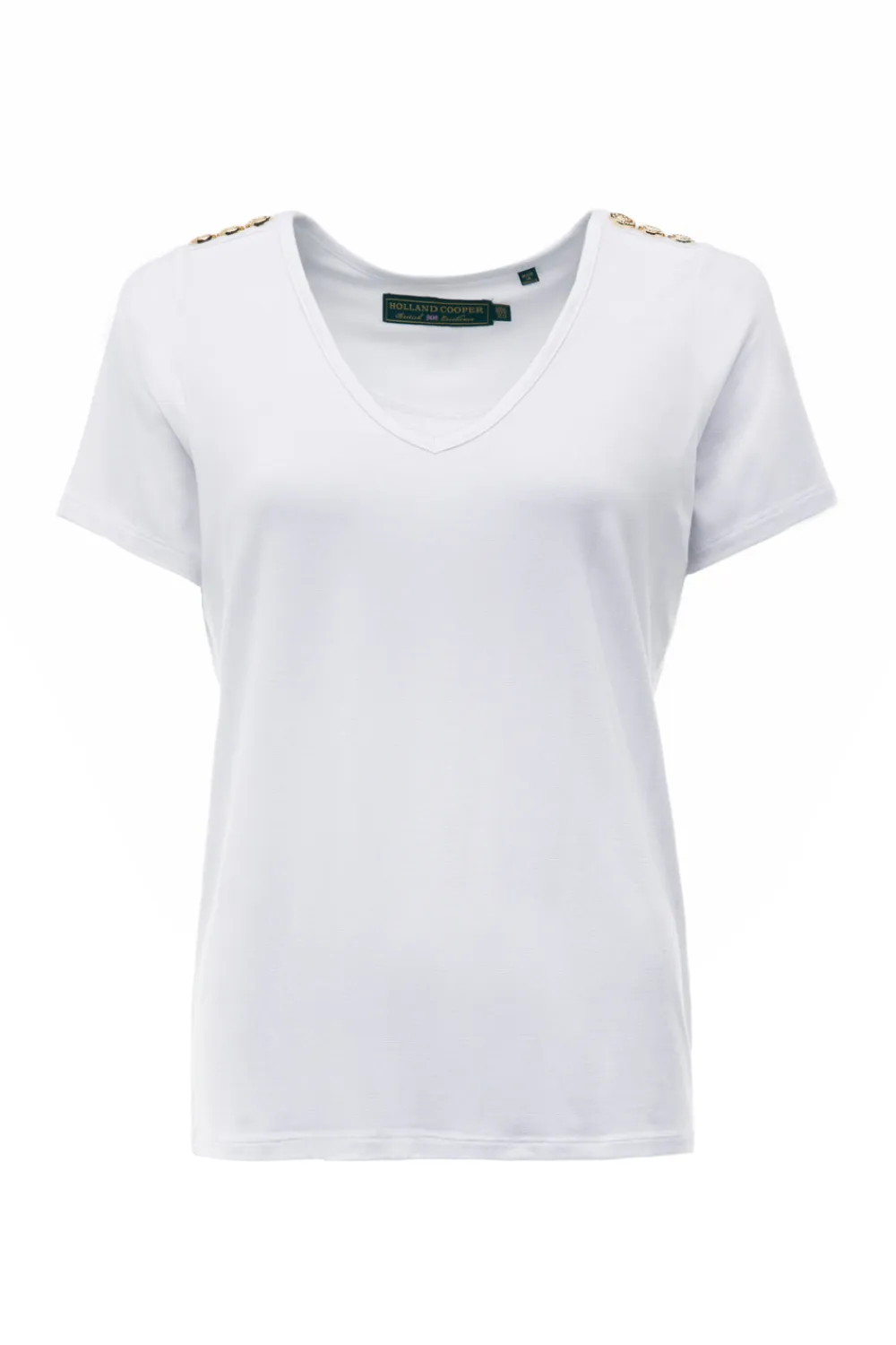 Women Holland Cooper Tees|Tops>Relax Fit V-Neck Tee