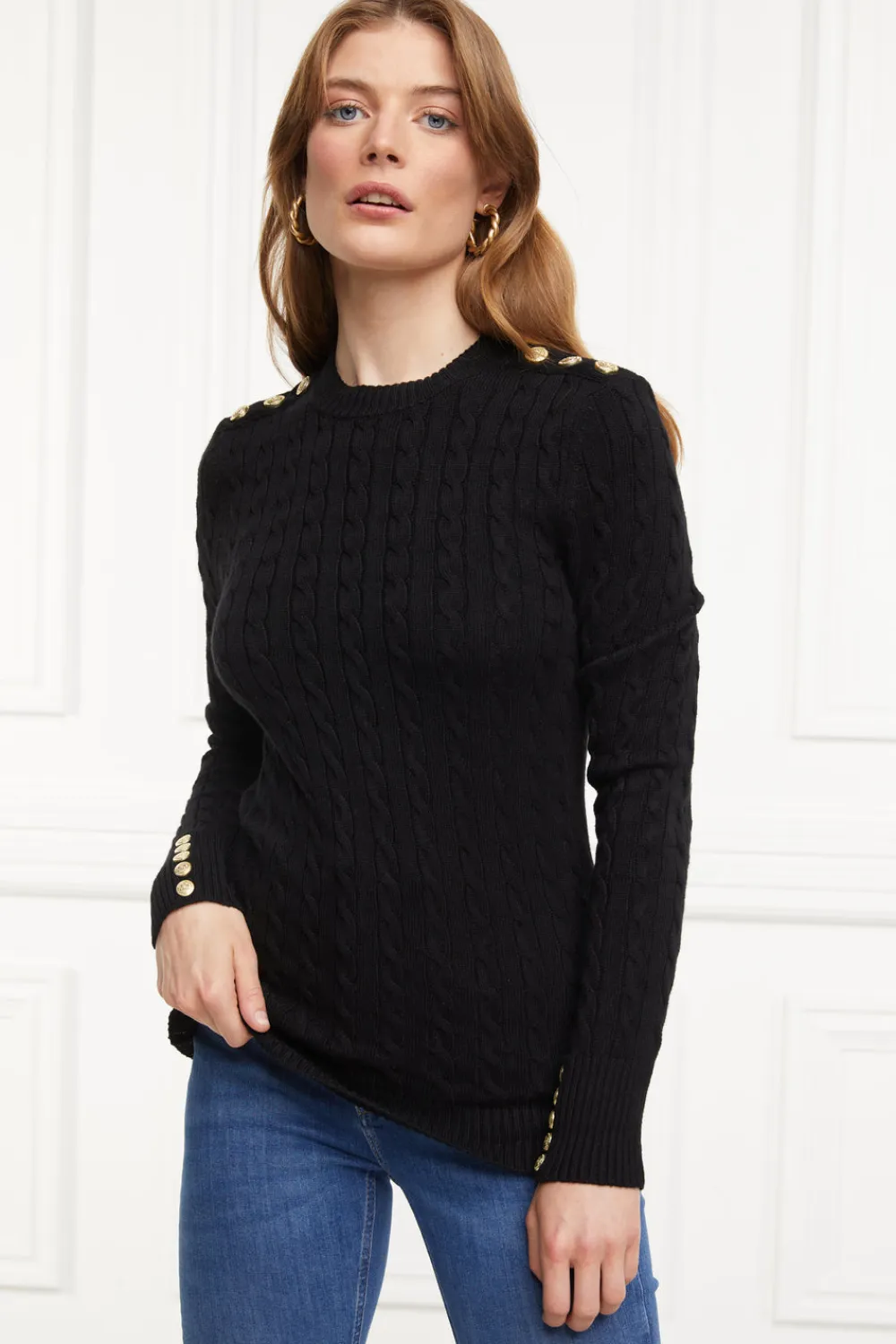 Women Holland Cooper Knitwear>Seattle Cable Crew Knit