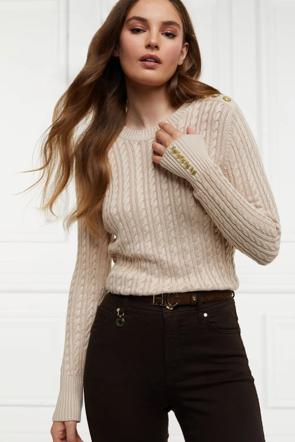 Women Holland Cooper Knitwear>Seattle Cable Crew Knit