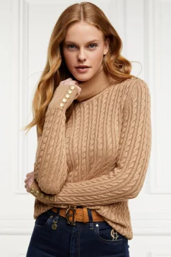 Women Holland Cooper Knitwear>Seattle Roll Neck Cable Knit
