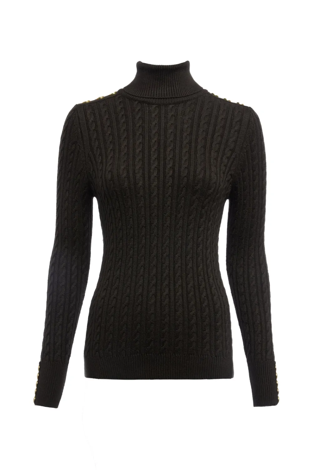 Women Holland Cooper Knitwear>Seattle Roll Neck Cable Knit