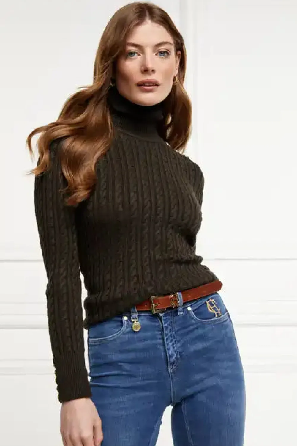 Women Holland Cooper Knitwear>Seattle Roll Neck Cable Knit