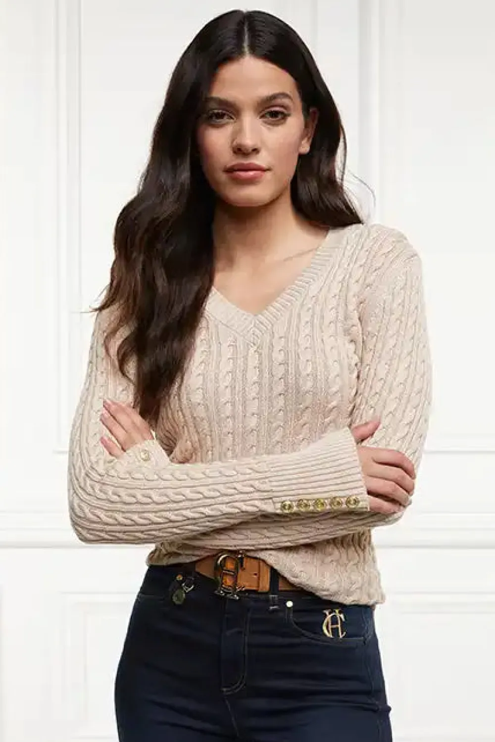 Women Holland Cooper Knitwear>Seattle V-Neck Knit