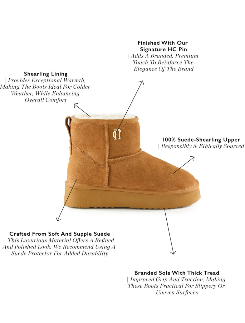 Women Holland Cooper Shearling>Shearling Platform Boot