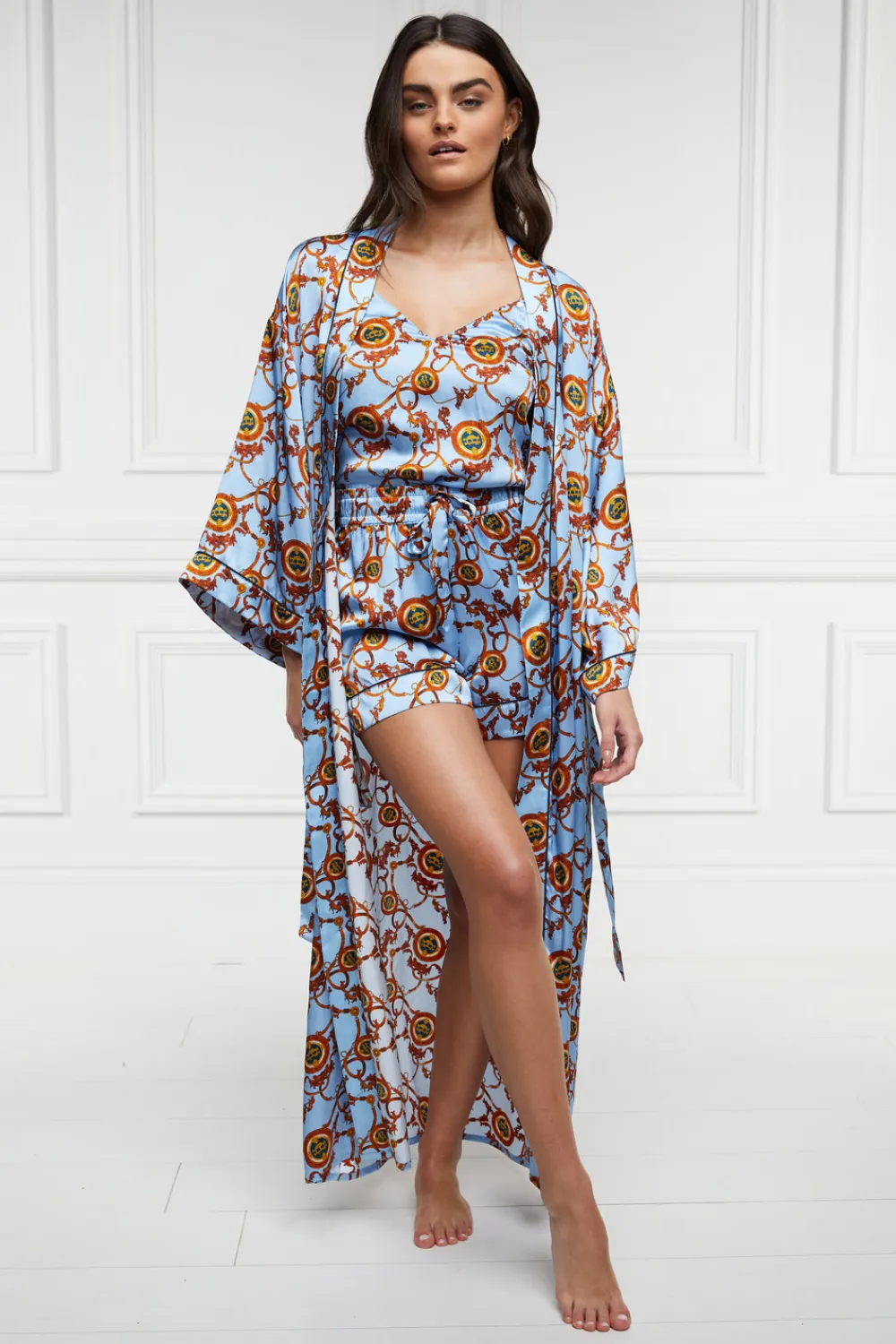 Women Holland Cooper Sleepwear>Silk Full Length Dressing Gown