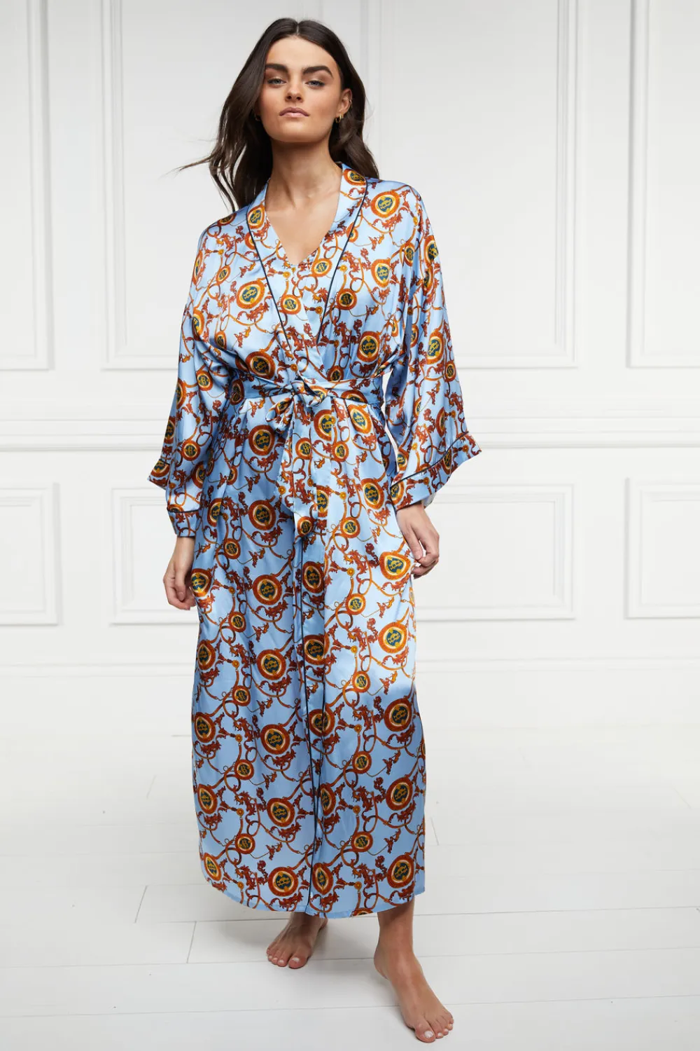 Women Holland Cooper Sleepwear>Silk Full Length Dressing Gown