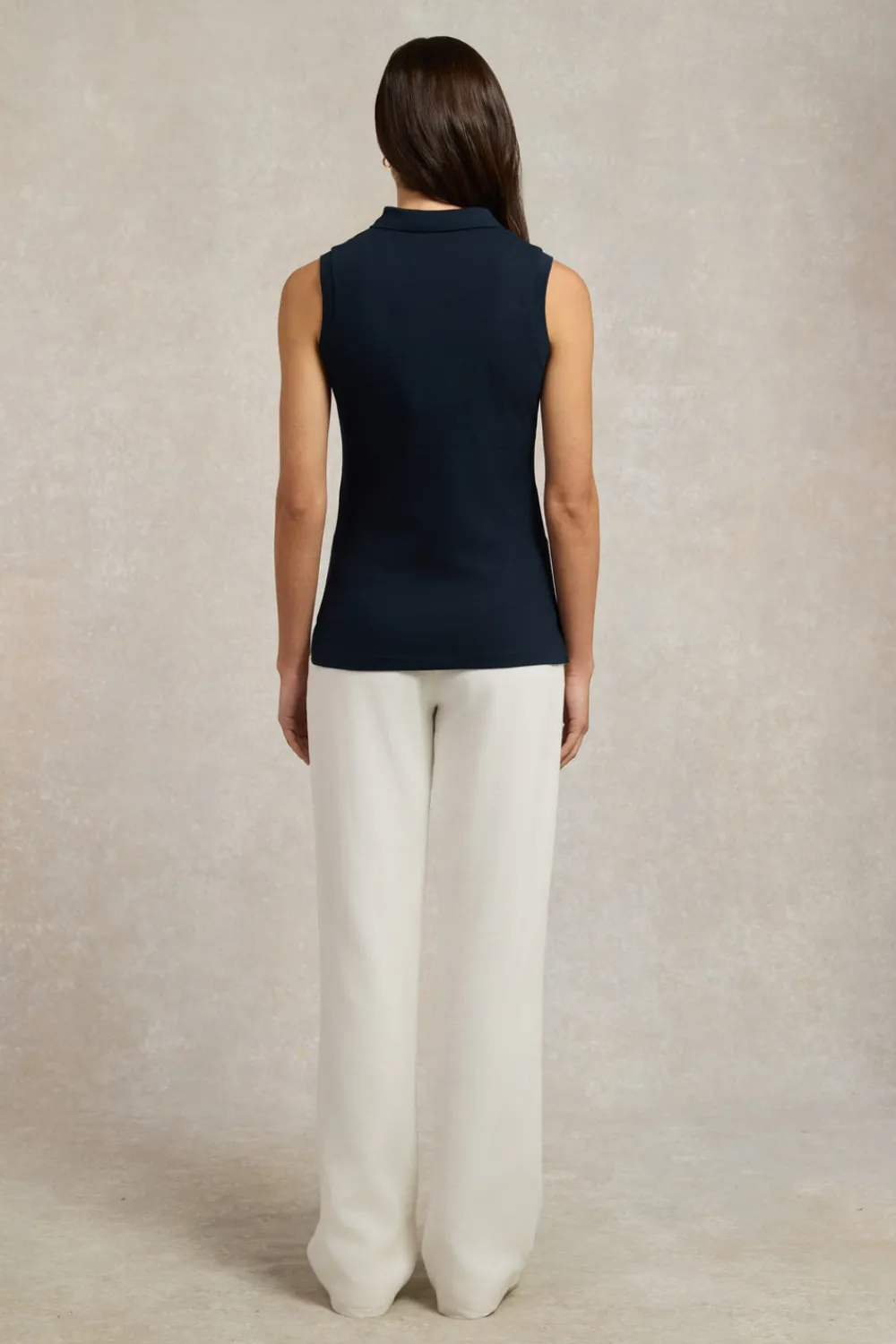 Women Holland Cooper Polo Shirts & Tees|Polo Shirts>Sleeveless Polo Shirt