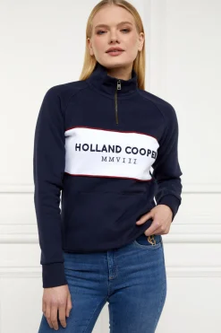 Women Holland Cooper Hoodies & Sweatshirts|Sweatshirts>Sporting Heritage Zip Henley