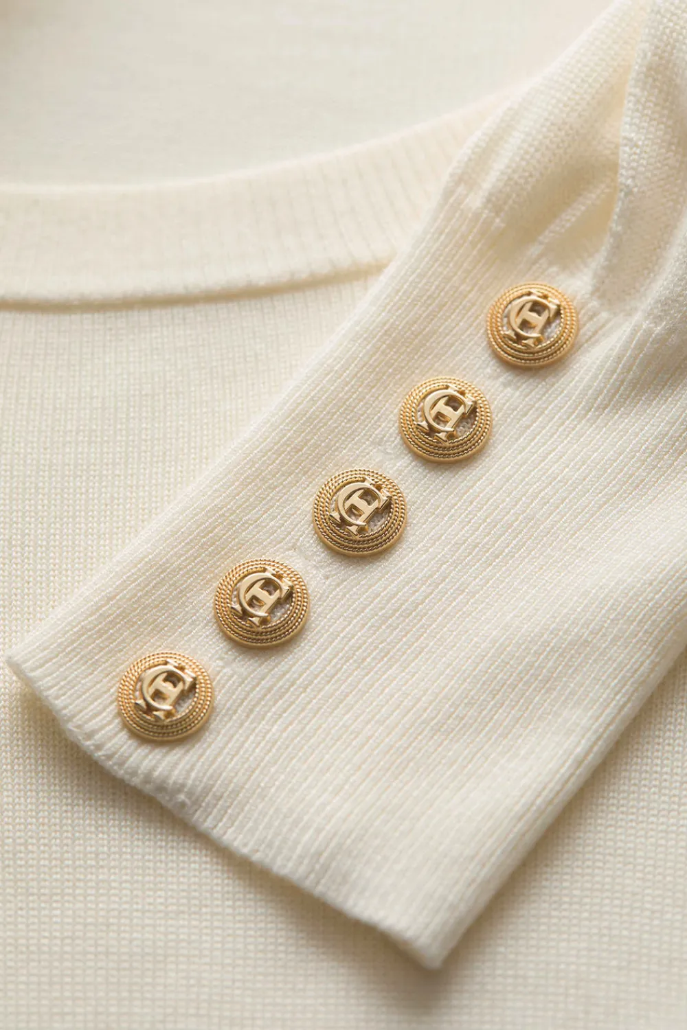 Women Holland Cooper Knitwear>Structured Kelsie Crew Neck Knit
