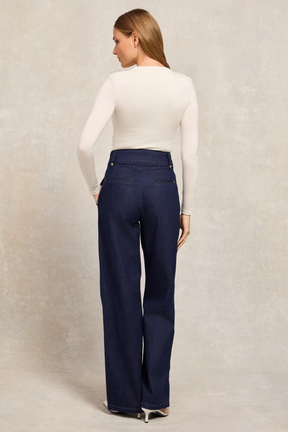 Women Holland Cooper Jeans>Tailored Wide Leg Jean