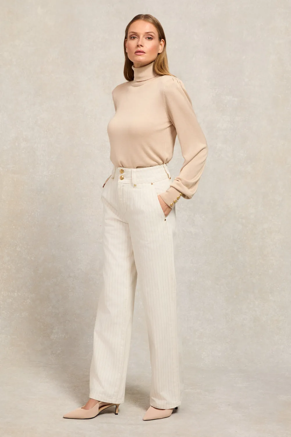 Women Holland Cooper Jeans>Tailored Wide Leg Jean