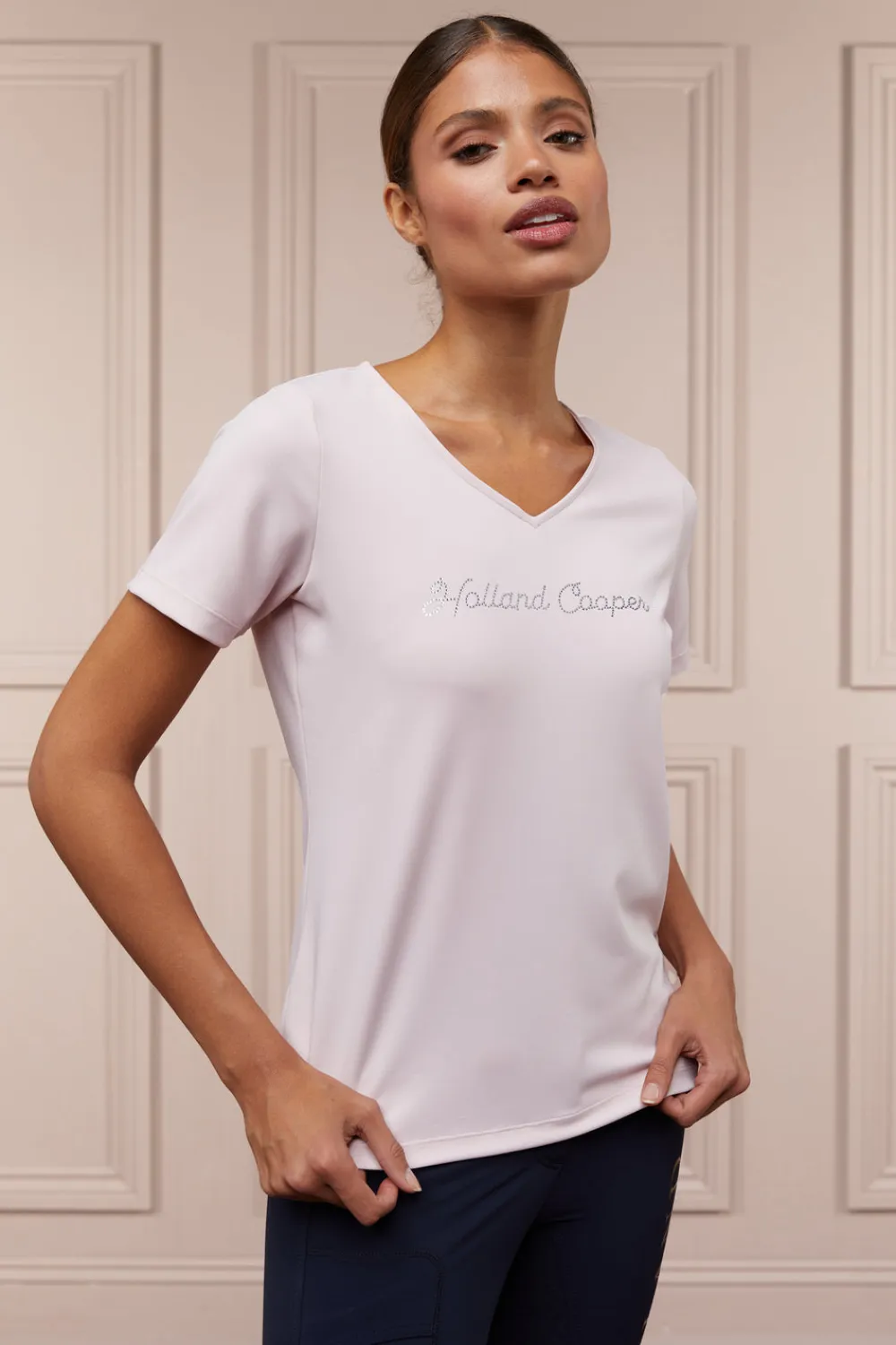 Holland Cooper Polo Shirts & Tees>Training V-Neck Tee