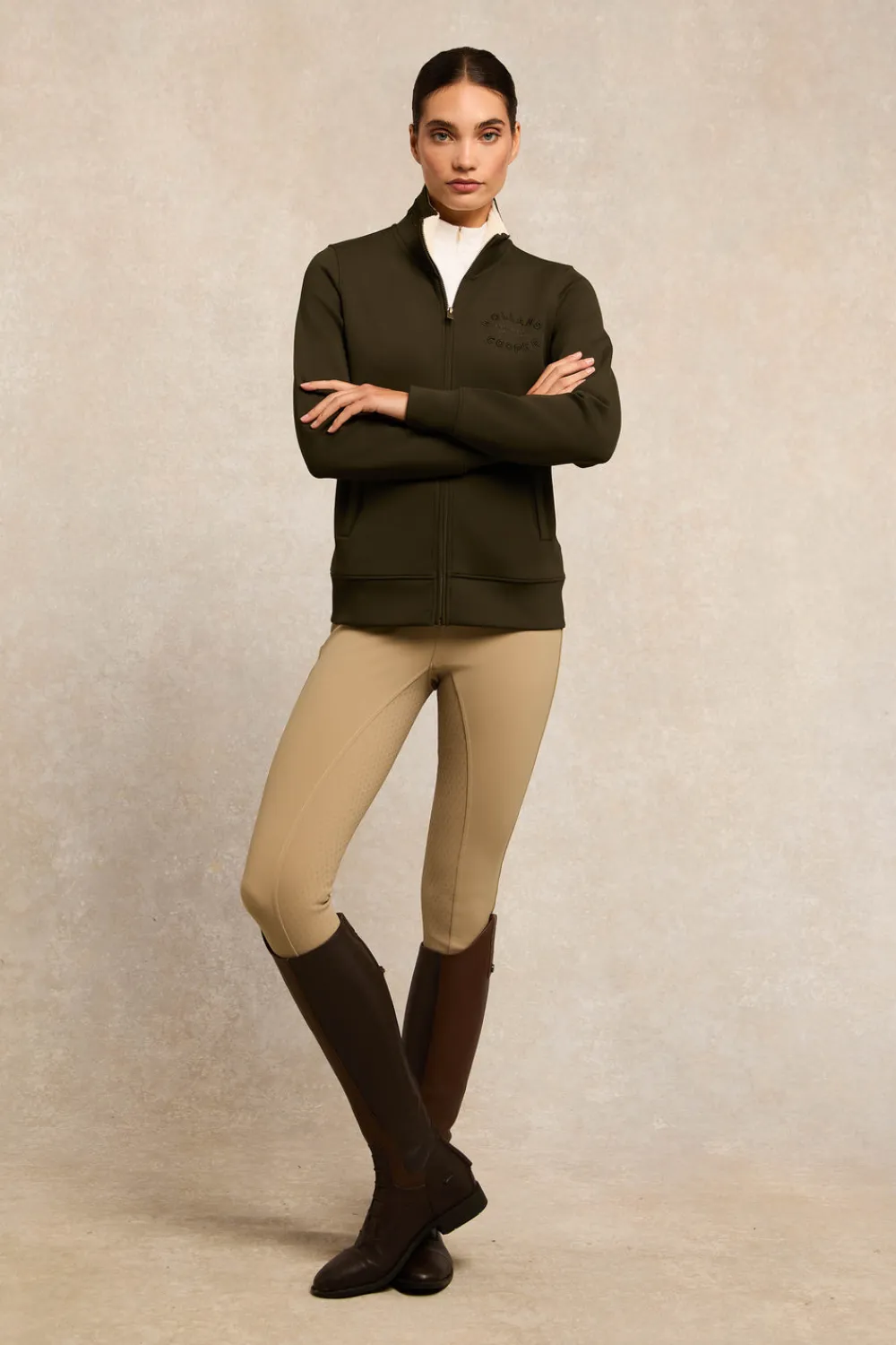Women Holland Cooper Hoodies & Sweatshirts|Sweatshirts>Training Zip Through Sweat
