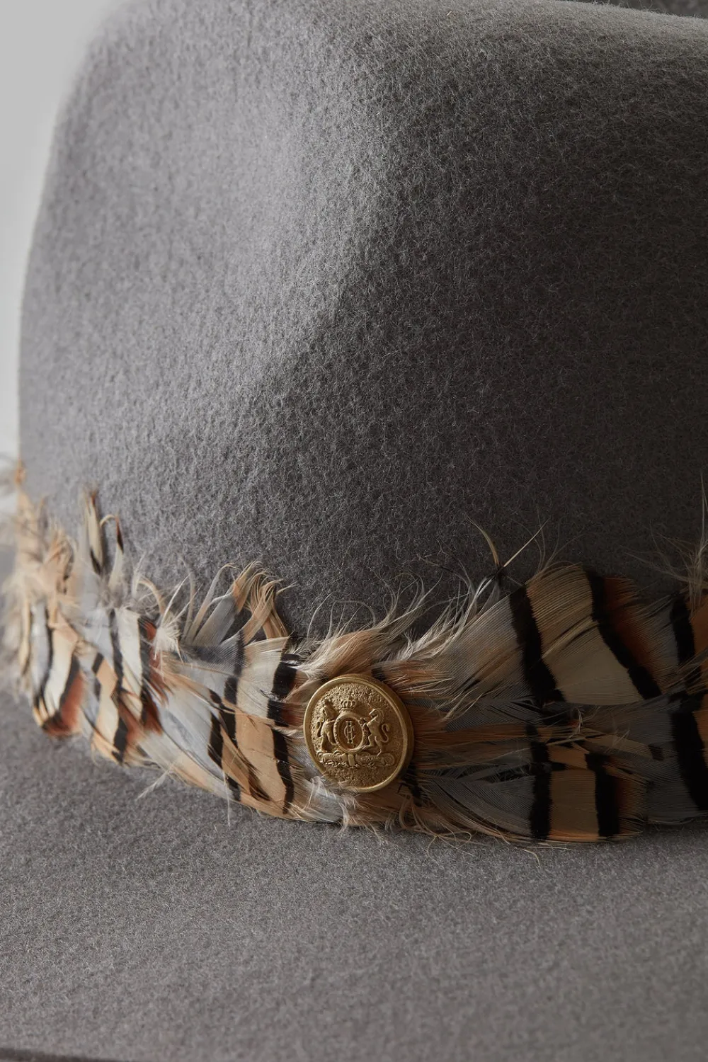 Women Holland Cooper Hats & Headbands|Hats & Headbands>Trilby Hat Double Feather Band