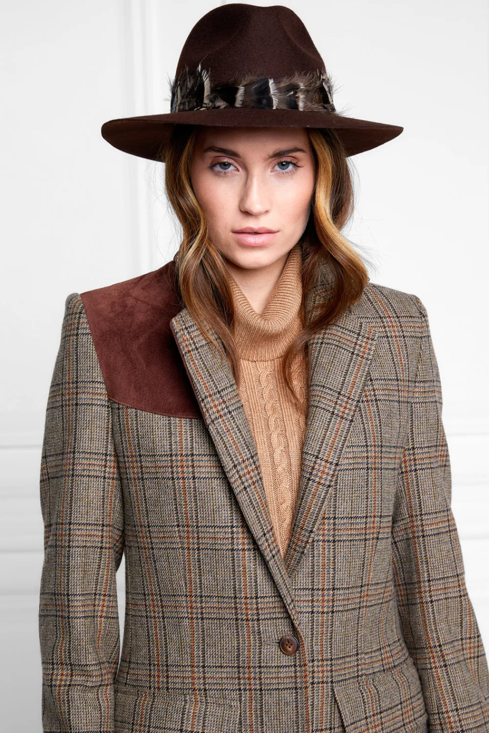 Women Holland Cooper Hats & Headbands|Hats & Headbands>Trilby Hat Iridescent Feather Band