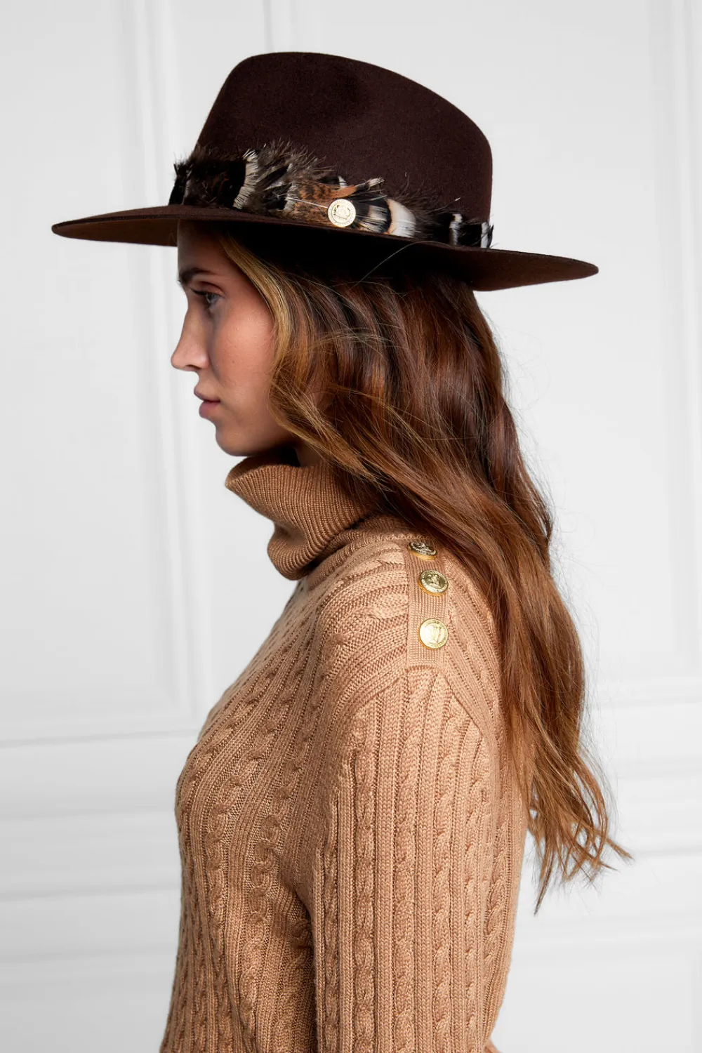 Women Holland Cooper Hats & Headbands|Hats & Headbands>Trilby Hat Iridescent Feather Band