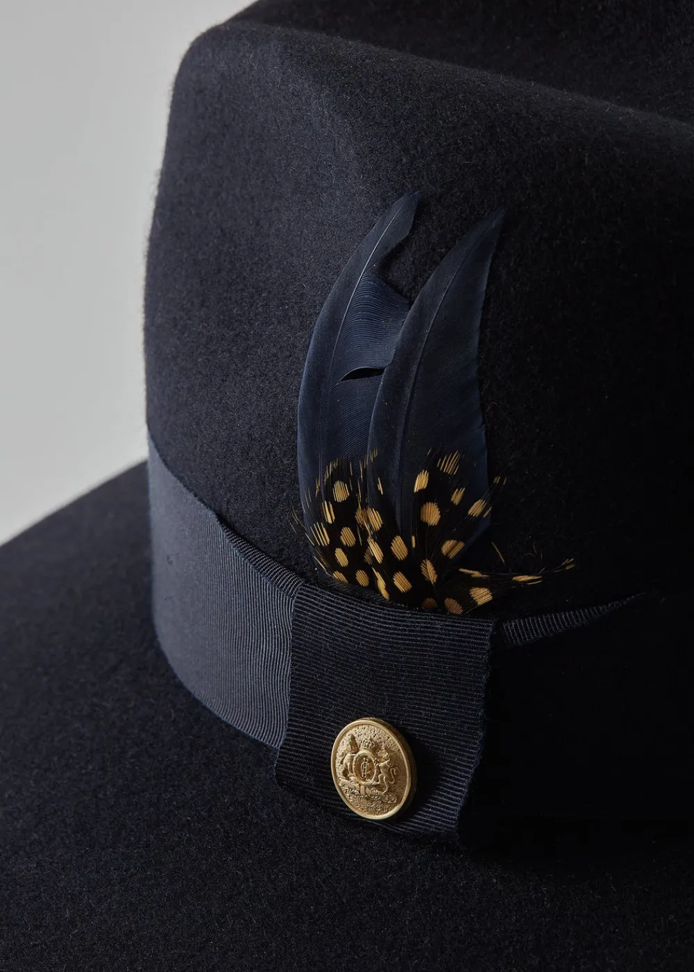 Women Holland Cooper Hats & Headbands|Hats & Headbands>Trilby Hat Spot Feather