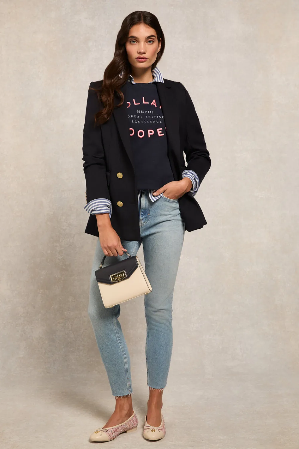 Women Holland Cooper Sweatshirts>Varsity Crew