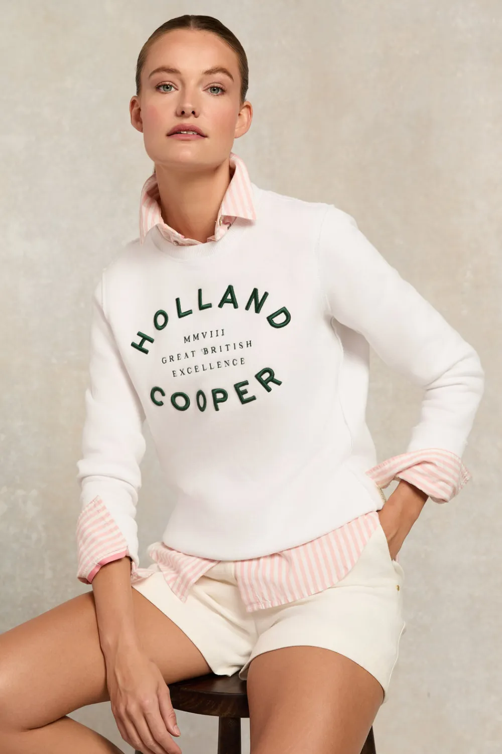 Women Holland Cooper Sweatshirts>Varsity Crew