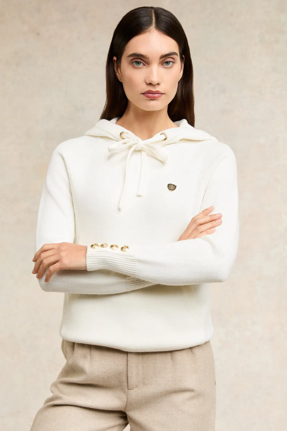 Women Holland Cooper Hoodies>Verbier Knitted Hoodie