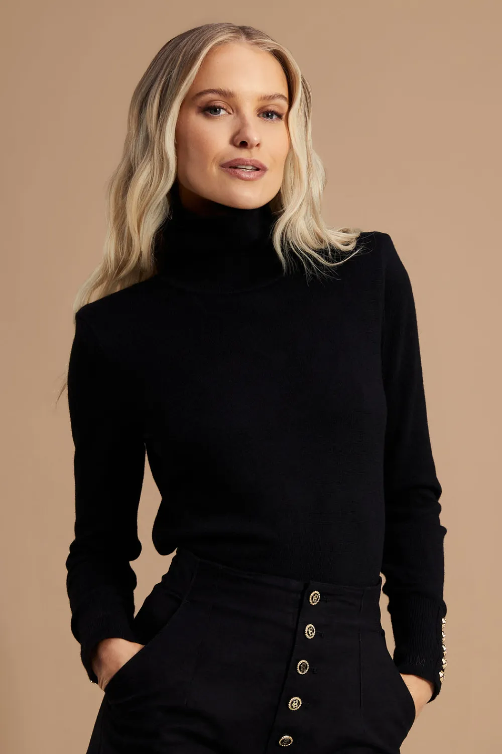 Women Holland Cooper Knitwear>Victoria Cashmere Roll Neck