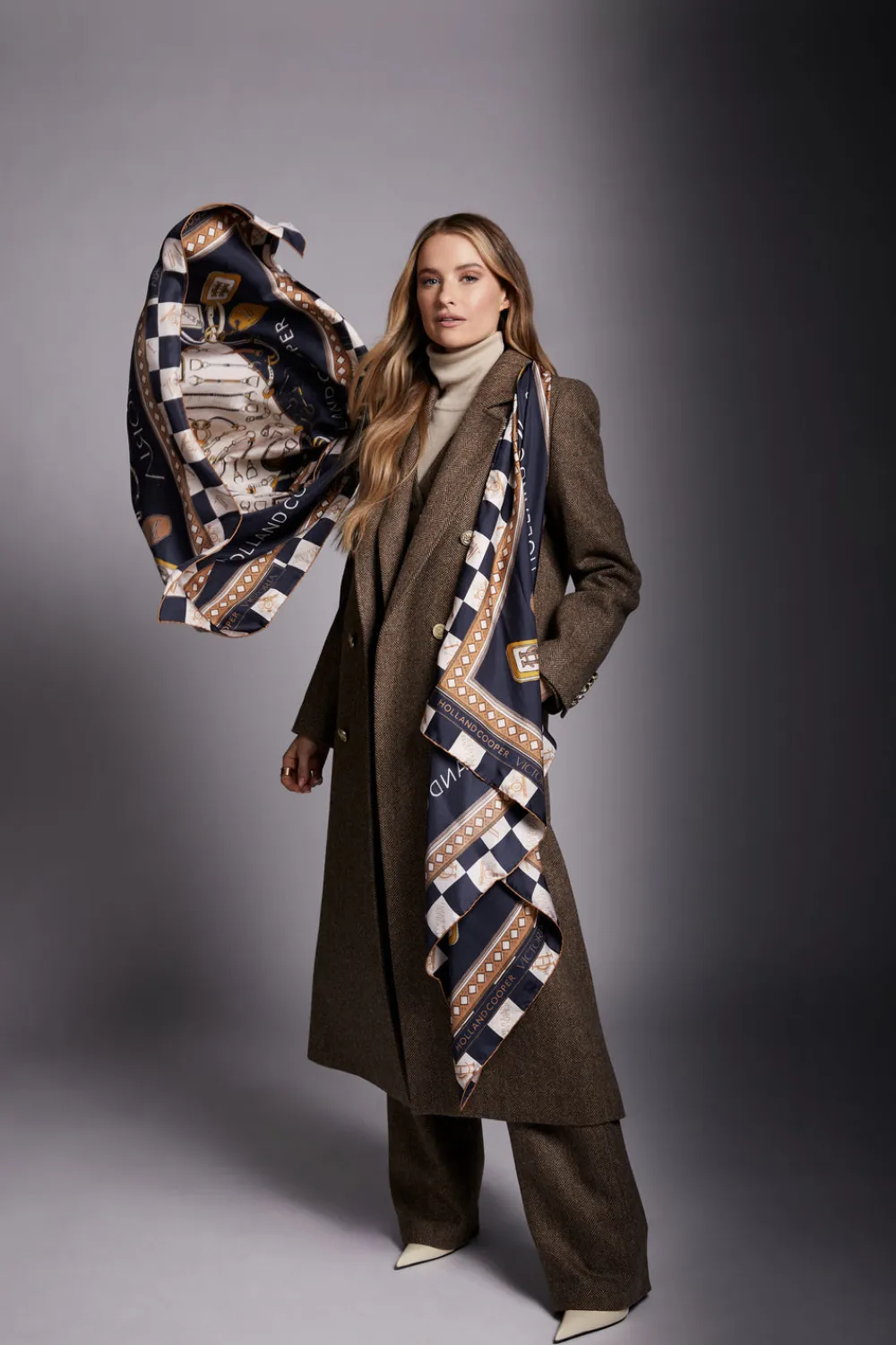 Women Holland Cooper Scarves|Scarves>Victoria Silk Scarf