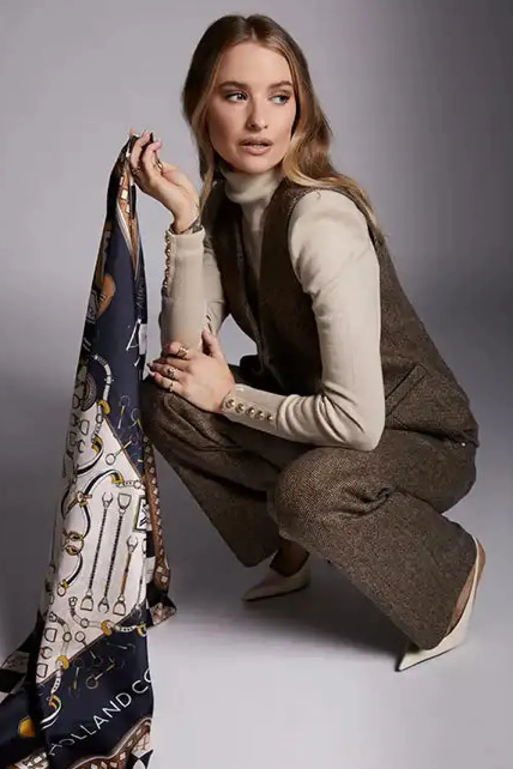 Women Holland Cooper Scarves|Scarves>Victoria Silk Scarf