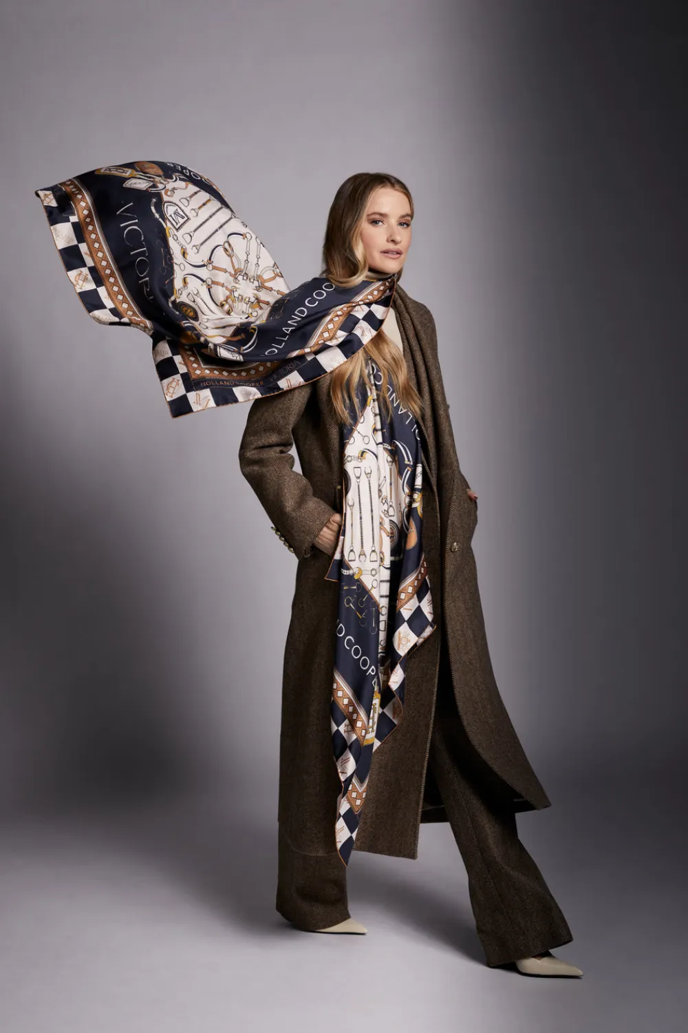 Women Holland Cooper Scarves|Scarves>Victoria Silk Scarf