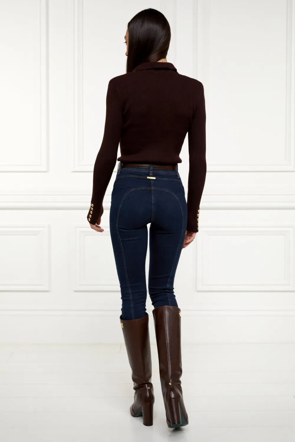 Women Holland Cooper Knitwear|Tops>V-Neck Rib Top